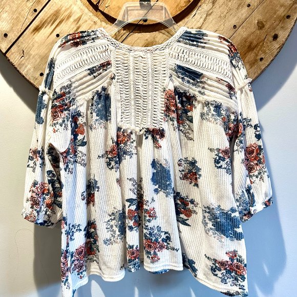 Gimmicks Boho Flower Top Blouse Shirt-XS - Picture 7 of 10